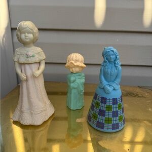 Lot Of 3 Avon Vintage Cologne Decanter Bottles